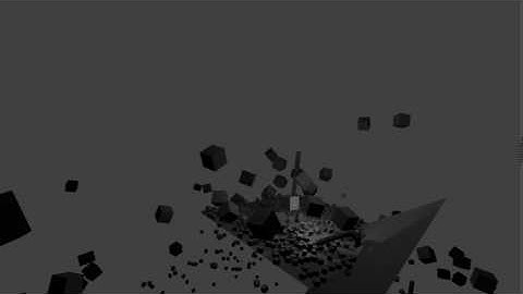 Blender cube explosion