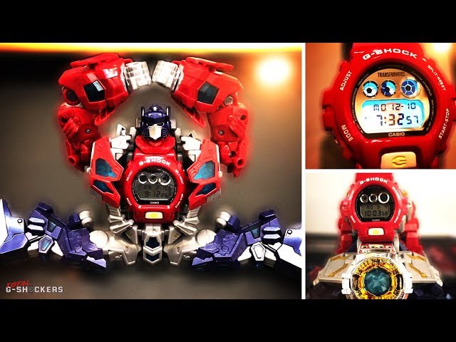 Casio G-Shock x Transformers Optimus Prime DW6900TF-SET - YouTube