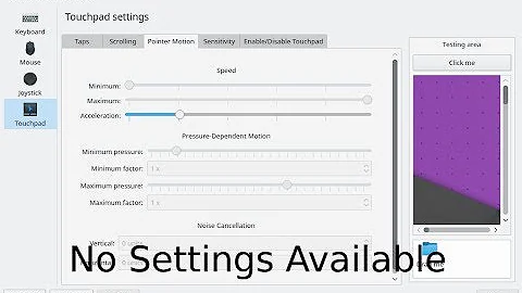 FIX KDE PLASMA NO TOUCHPAD SETTINGS (UNCHANGEABLE GRAY OPTIONS) ON UBUNTU AND ARCH LINUX