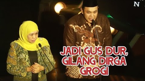 Tirukan Gus Dur - Gilang Dirga Bikin Bu Khofifah Terpingkal Pingkal