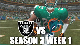 I love this - madden 2004 dolphins franchise vs raiders s3w1