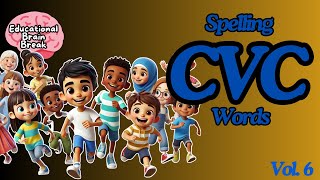 CVC Spelling Brain Break Vol. 6 | Educational Learning | Odd One Out