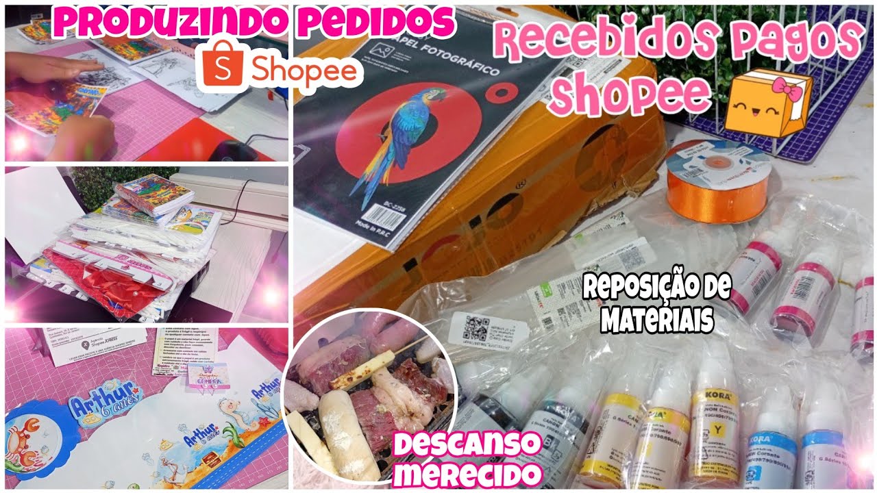 REPOSIÇÃO DE MATERIAIS - PAPELARIA PERSONALIZADA - PRODUÇÃO DE PEDIDOS SHOPEEE