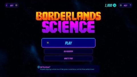 Borderlands® 3 Science Minigame until it breaks the game