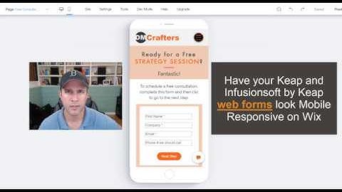 Have your Keap & Infusionsoft Web Forms be Mobile Responsive for Wix