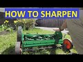 Push Reel Mowers: How to Sharpen, Scotts Classic 20 Inch, Sharpening Kit  with Compound and Crank 