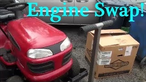 HOW TO SWAP a RIDING LAWNMOWER Engine in LESS THAN an HOUR! Craftsman BRIGGS and STRATTON Motor SWAP