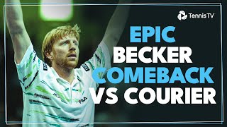 EPIC Boris Becker vs Jim Courier Tiebreak | Brussels 1992 Final Highlights