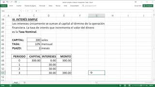 Calcular Interés Simple y Compuesto en Excel (Parte 1)