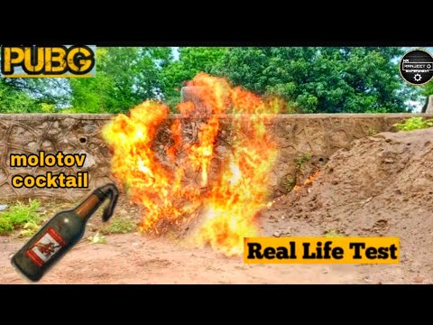Pubg mobile Molotov cocktail real life testing #short |