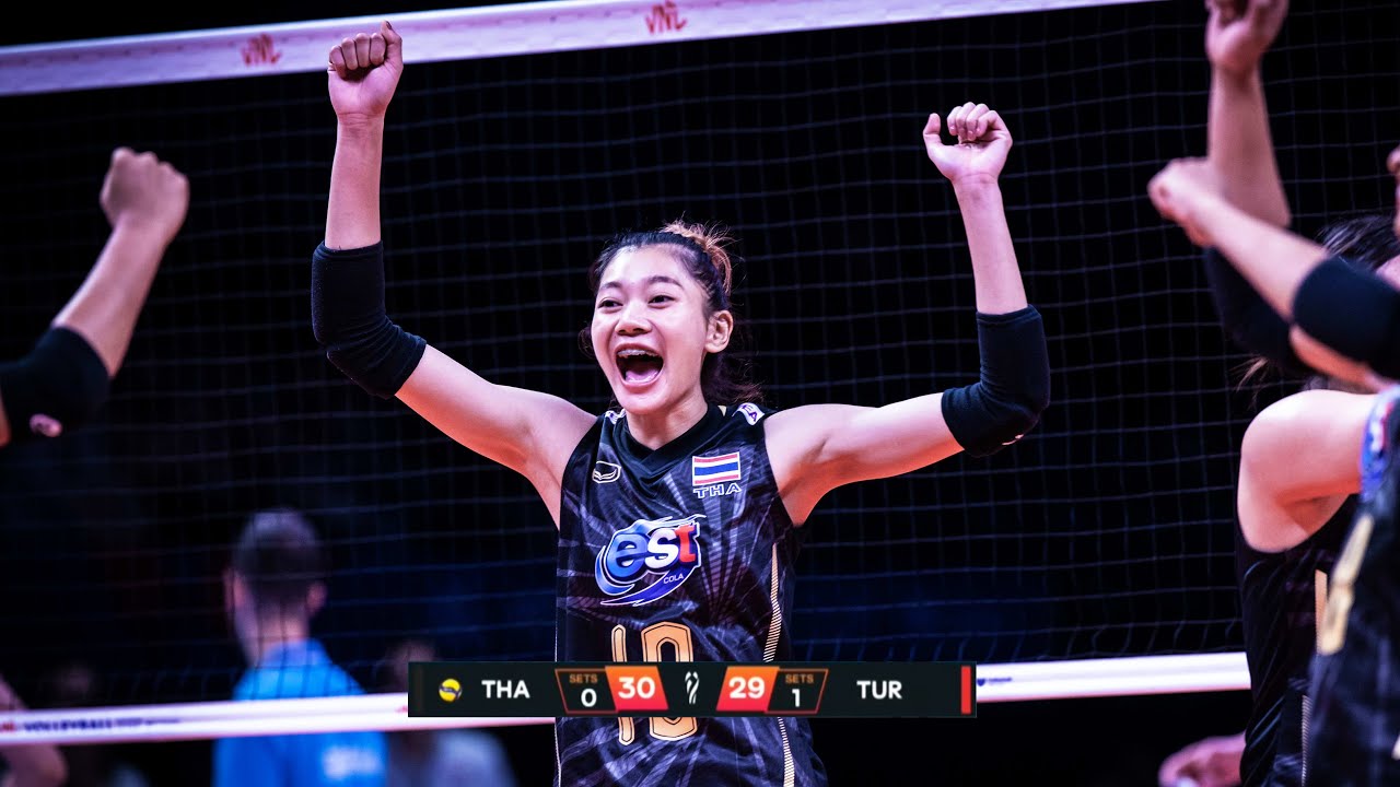 Thailand Won Crazy Volleyball Set Against Turkey in World Championship 2022 !!! YouTube