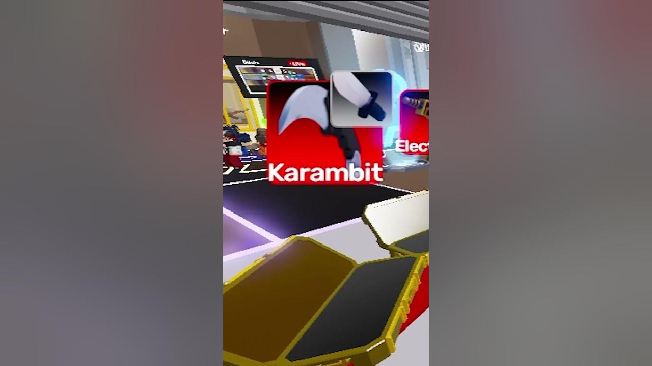 How to get karambit knife in roblox rivals youtube
