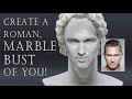 Photoshop: Create a Polished Marble, Ancient, Roman Bust of Your Face.