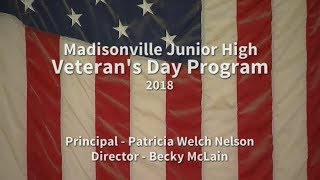 Madisonville Junior High Veterans Day Program
