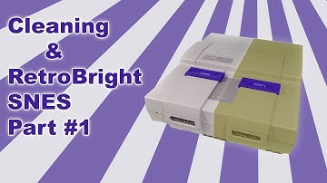 SNES Cleanup and Retrobright Part#1 #Nintendo #SNES #SuperNintendo #RetroBright #CoinRetro