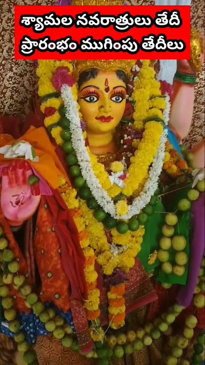 #శ్యామలాదేవినవరాత్రులు🙏🙏ప్రారంభంముగింపుతేదీ?#Syamalanavartrulustartingendingdate#ytshorts#viralvideo