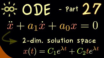 Ordinary Differential Equations 27 | Solutions of Linear Second-Order ODE [dark version]
