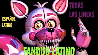 Ultimate Custom Night | Funtime Foxy en Español Latino Rawser Jr (Fandub) | Todas las líneas