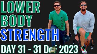 Lower Body Strength Training Workout - Dumbbells or Bands - Day 31 - 31 Days of Fitness Series 2023