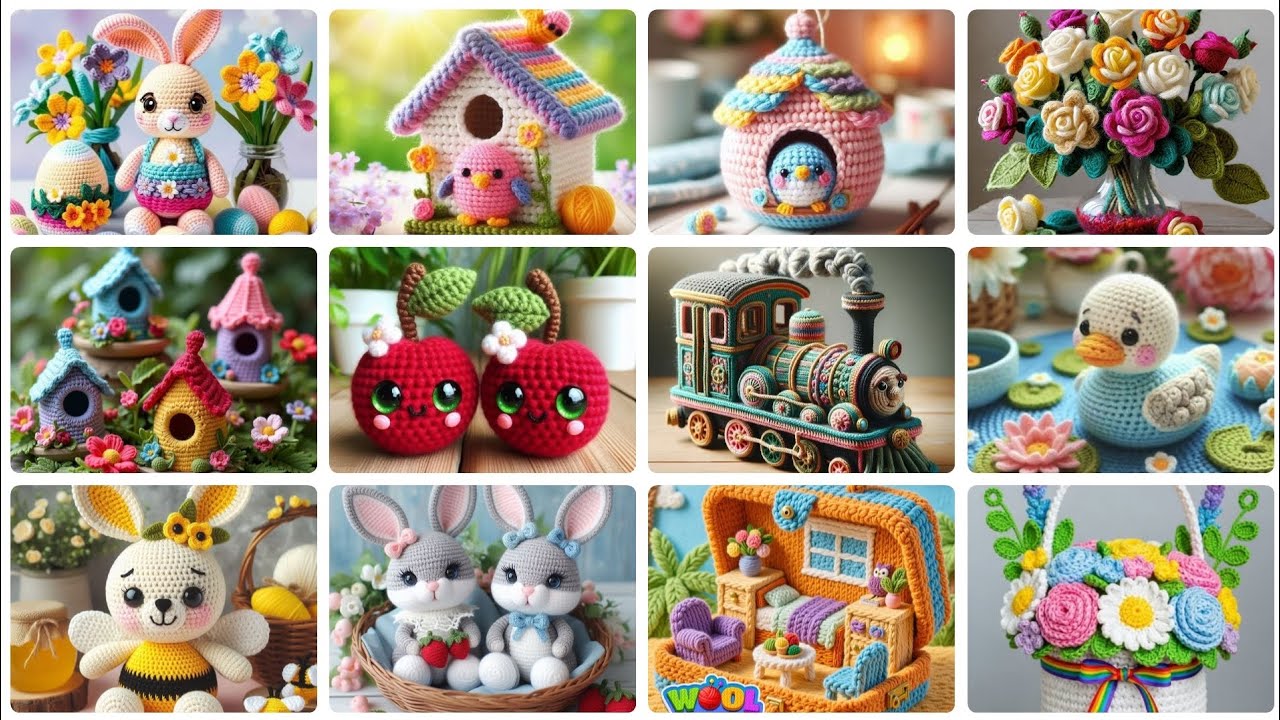 Ideas nuevas y espectaculares de patrones de crochet para la decoración del hogar. 