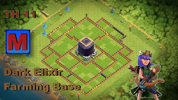 Clash of Clans - New 2020 TH11 Dark Elixir Farming Base [Speedbuild]