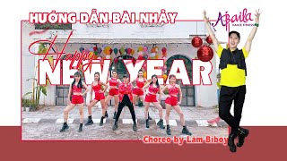 Hướng dẫn bài nhảy HAPPY NEW YEAR REMIX | Zumba Dance | Choreo by Lâm Biboy | Nhạc Tết 2024 | Abaila