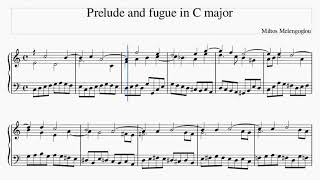 Prelude and fugue in C major
