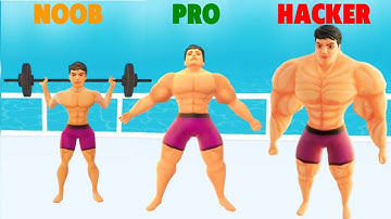 NOOB vs PRO vs HACKER - Idle Gym Life 3D