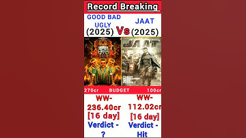 Good Bad Ugly Vs Jaat Box Office Collection | Good Bad Ugly 16th day collection #shorts