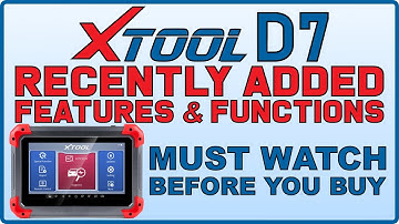 XTOOL D7 Major Upgrade Added New Features And Special Functions. 4K