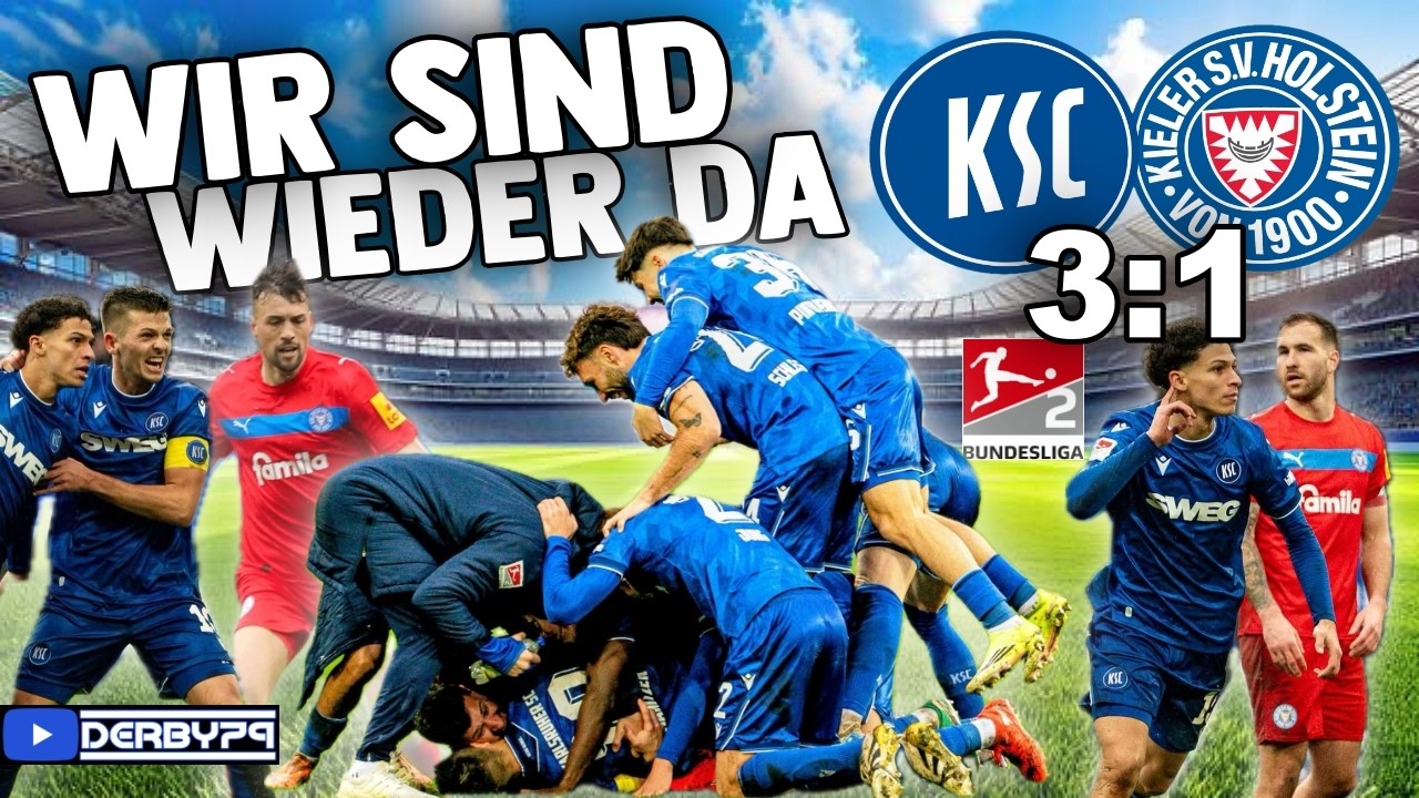 🔵KARLSRUHER SC 🆚 HOLSTEIN KIEL🔴 DER KSC IST WIEDER DA | 3:1| STADIONVLOG🔥