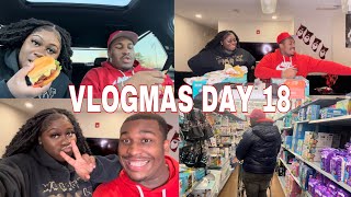 VLOG : CHICK FIL A, BABY SHOPPING + WHAT WE GOT HIM! VLOGMAS