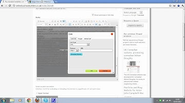 Adding a link to another page on a drupal 6 page