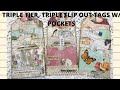 TRIPLE TIER, TRIPLE FLIP OUT TAGS WITH POCKETS & MINI TAGS