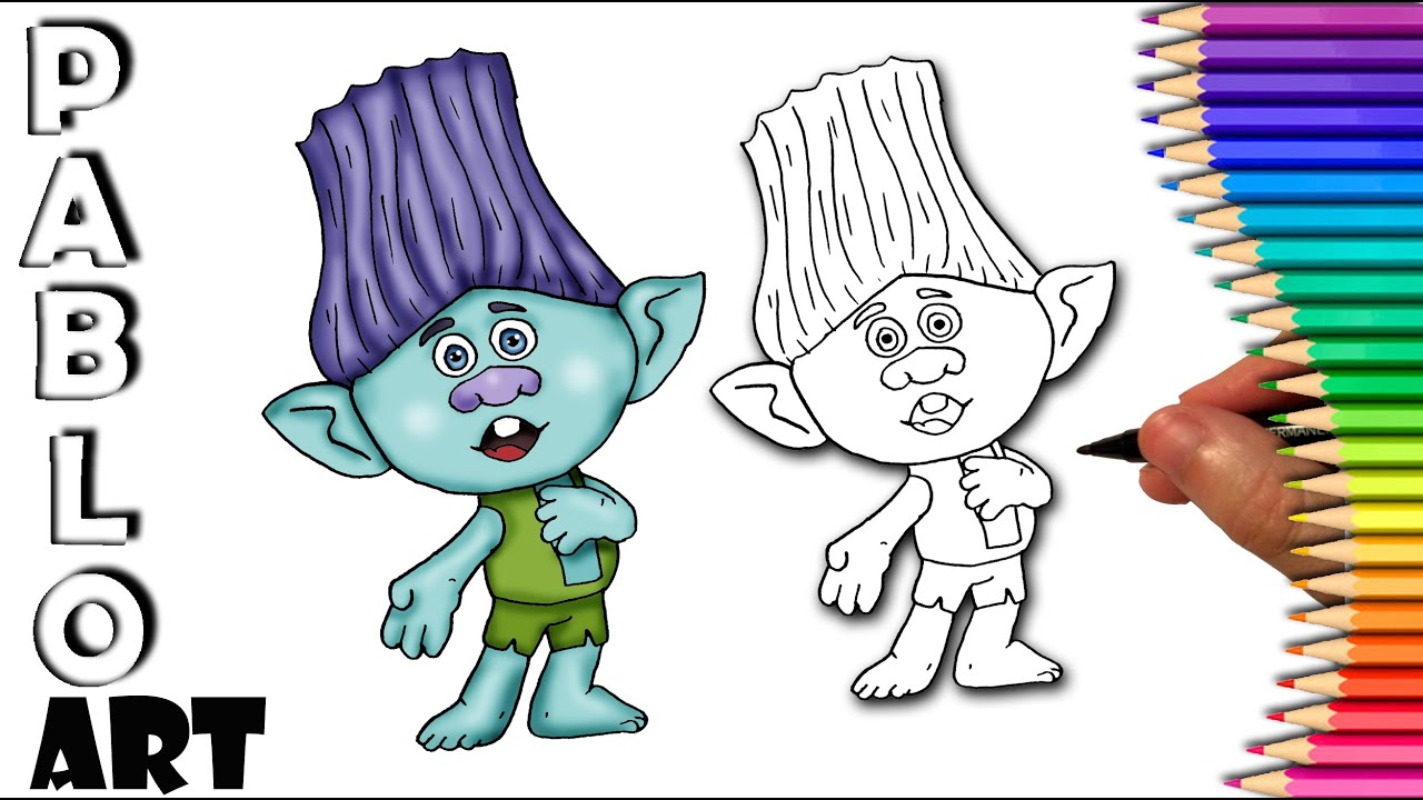 How To Draw Branch From Trolls | Learn to Draw  step by step