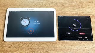 Samsung Z Fold3 vs Galaxy TAB 3 Alarm Clock + Timer Resimi