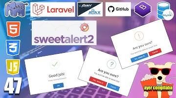 47 INSTALANDO SWEETALERT2 en nuestra página de películas con (LARAVEL y MYSQL)FULLSTACK