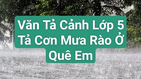 Bài văn tả cơn mưa hay nhất thế giới năm 2024