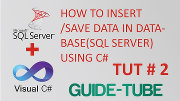 How to Insert/Save data in SQL database using c# | Tut # 2