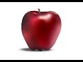 Fresh Apple 3D Timelapse video without Mesh Tool Adobe Illustrator CC 2019