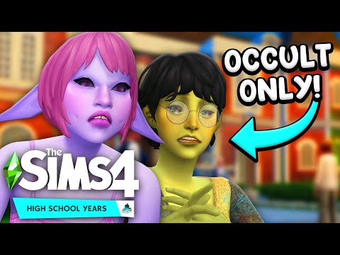 I Made an OCCULT ONLY High School in The Sims 4 🌙✨