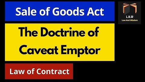 Doctrine of Caveat Emptor || Engr Advocate Ayaz Noor