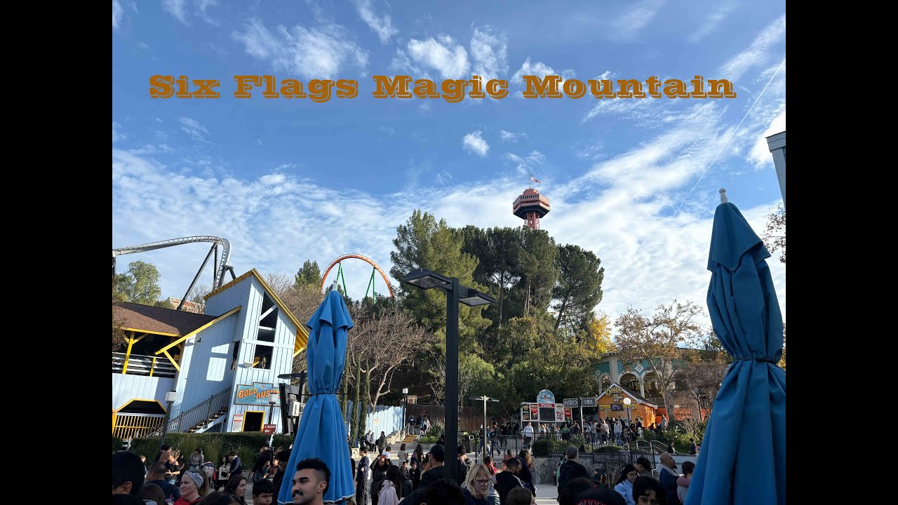 All Rides At 6 Flags Coasters and rides at Six Flags Magic Mountain - YouTube