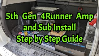 5th Gen 4Runner Amp and Subwoofer Install - No Step Skipped by Btwillia's Garage 15,047 views 1 year ago 22 minutes