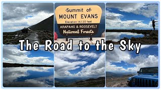 The Road to the Sky. Mount Evans Scenic Byway is the highest  paved road in North America.