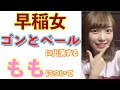 早稲田女子界の新星もものあれこれをお話しします。【ゴンとベール】