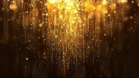 Gold Glossy Rain Background with Glitter Particles | Videohive Project Templates
