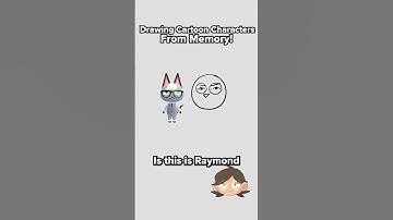 Drawing Cartoon Characters from Memory #art #drawing #cartoon #character #memory #funny