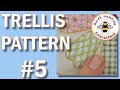Hand Embroidery - Trellis Pattern #5 Lazy daisies and French knots | Hand Embroidery Video Tutorial