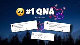 My First QnA Video 🥰♥️ | 30k special | Mahi writes | #1qna